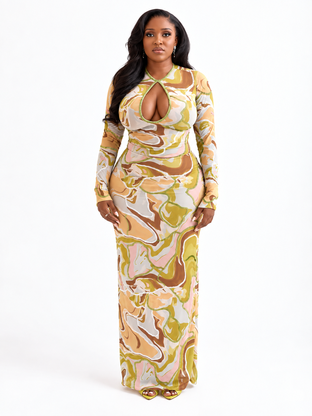 Imoni Beaded Marble Dress