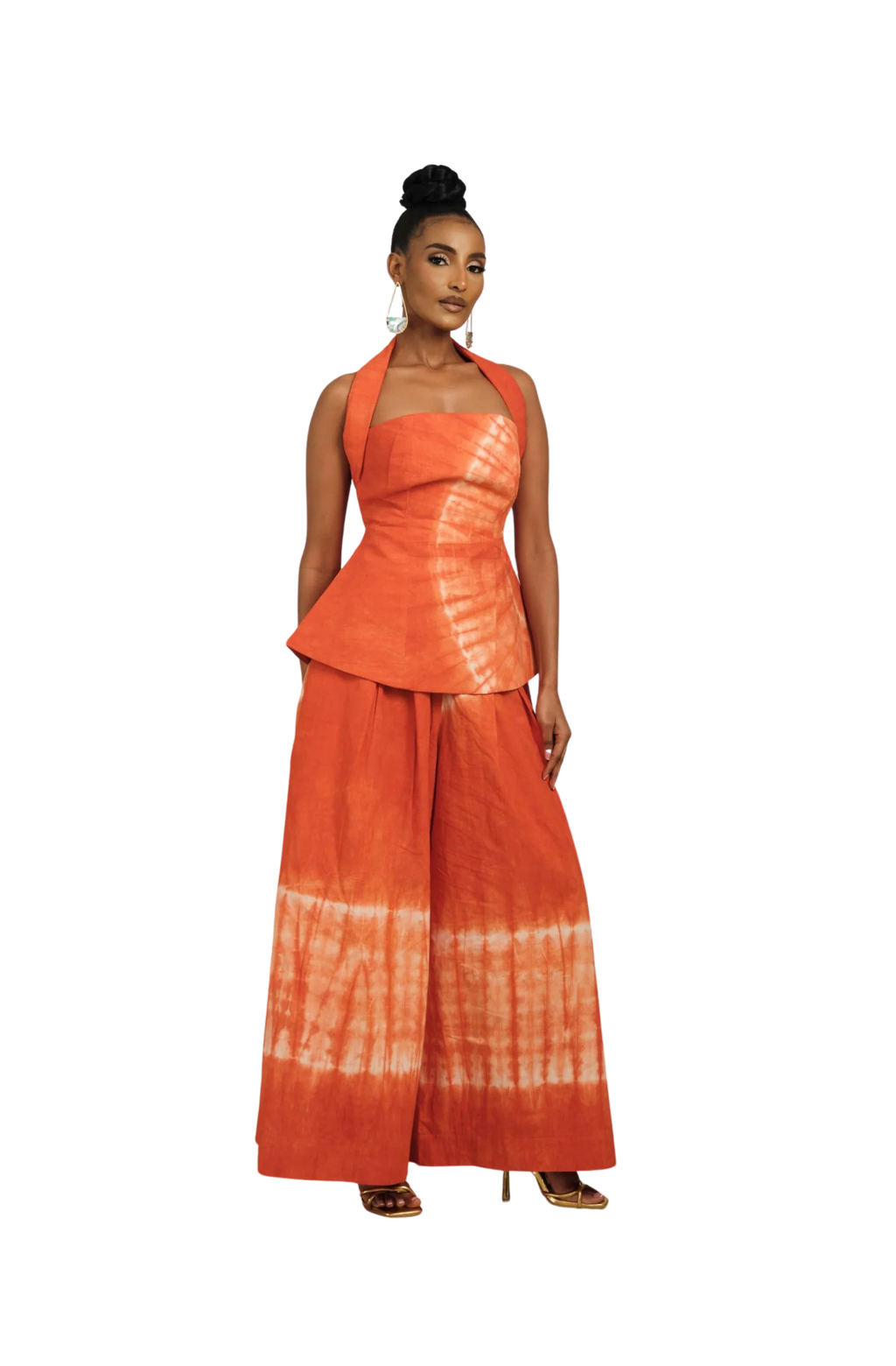 Rinni Adire Pants - Orange