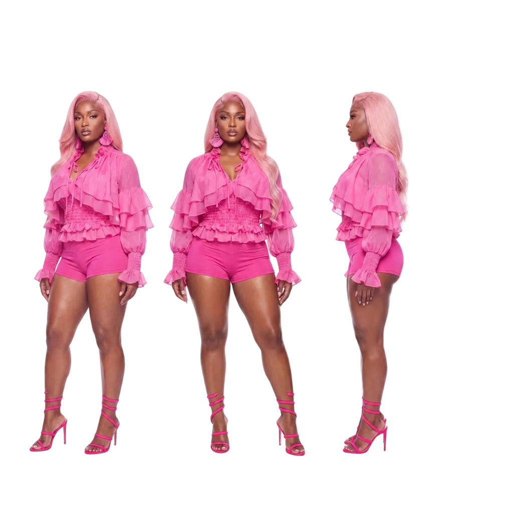 Daphne Set - Hot Pink