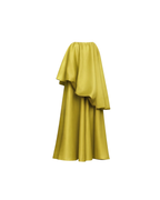 Yellow skirt on a white background